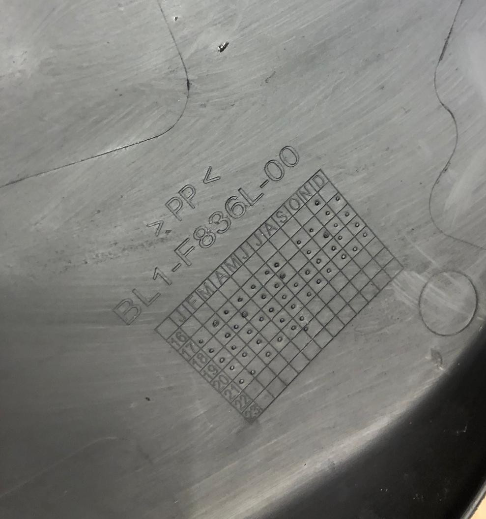 2019 Yamaha Xmax 300 ABS, 2020 Xmax 125 ABS Leg Shield Panel | BL1-F836L-00