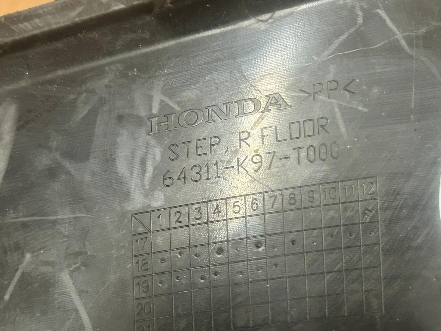 2018 Honda PCX125 Floor Step Right Side Cover | 64311-K97-T000