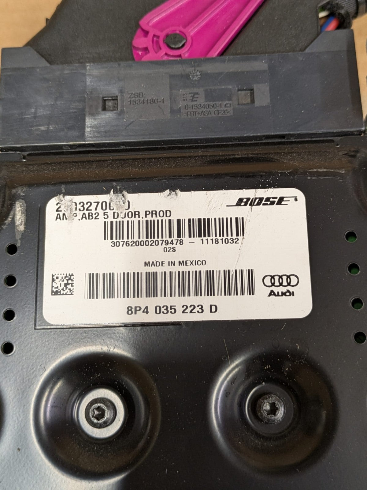 2011 Audi A3 S Line Stereo System Amplifier Module | 8P4035223D 273496-001