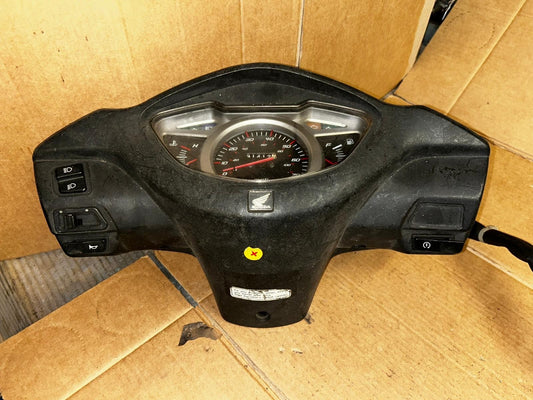 2009 Honda Lead NHX Speedo Clock Speedometer Handlebar Cover with Switches