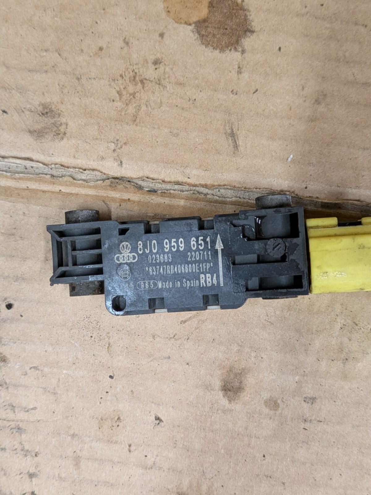 2011 Audi A3 S Line Air Module Crash Impact Sensors | 8J0959651
