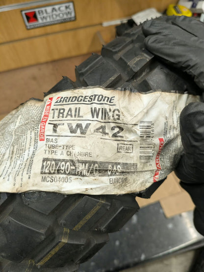 Bridgestone Trail Wing TW42 Rear Motorcycle Tyre 120/90/17