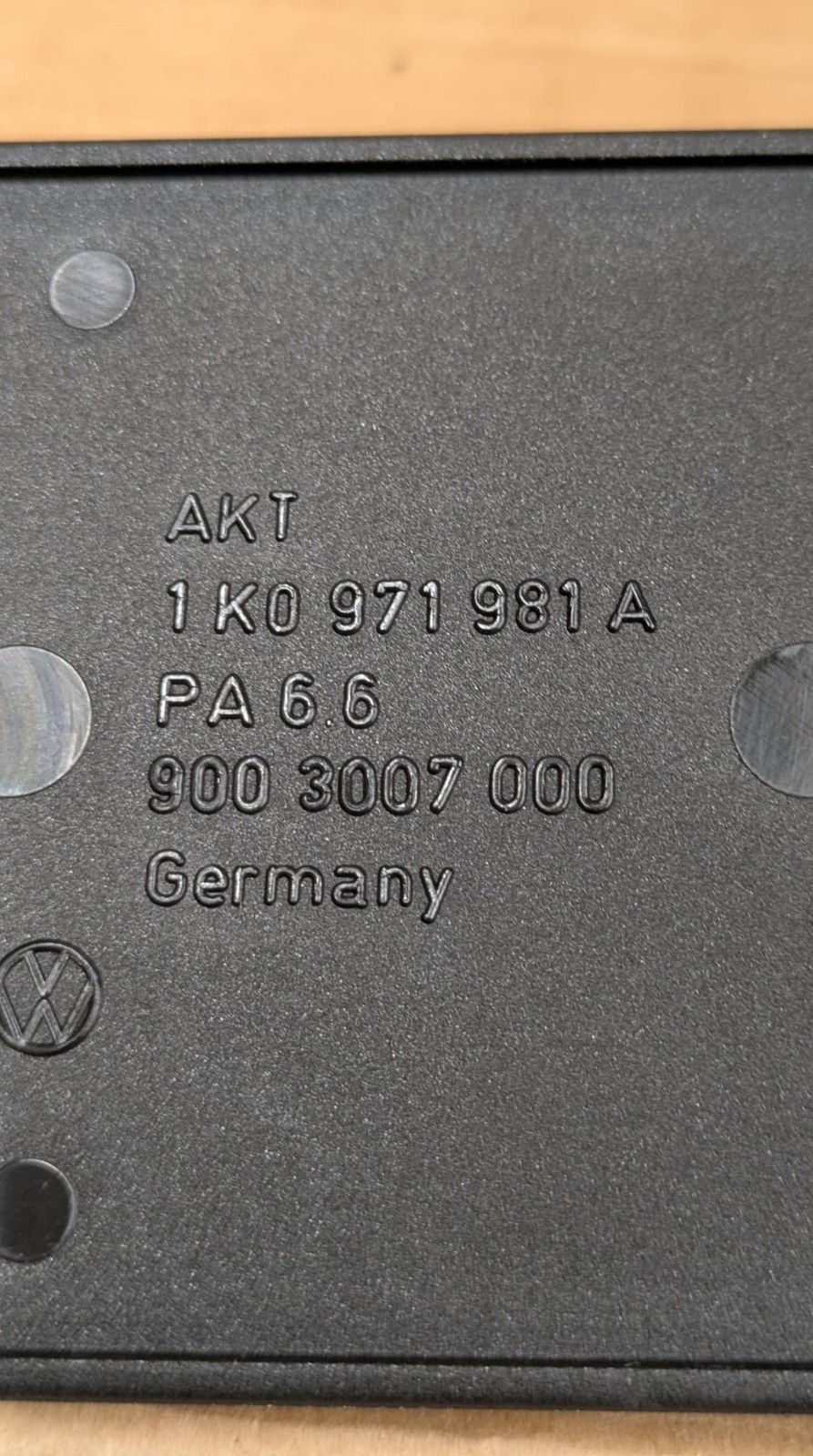 2011 Audi A3 S Line Driver Side Seat Wiring Cover Trim | 1K0971981A
