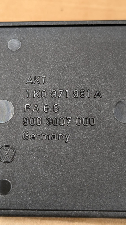 2011 Audi A3 S Line Driver Side Seat Wiring Cover Trim | 1K0971981A