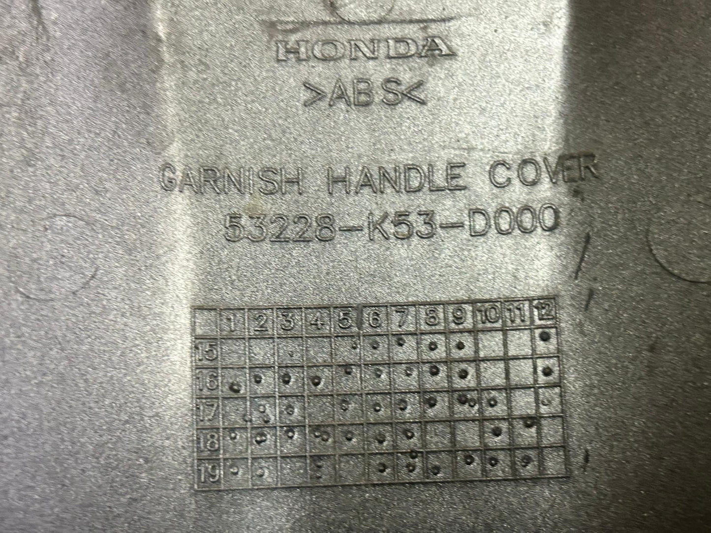 2019 Honda SH300 Lower Handlebar Cover Garnish | 53228-K53-D000