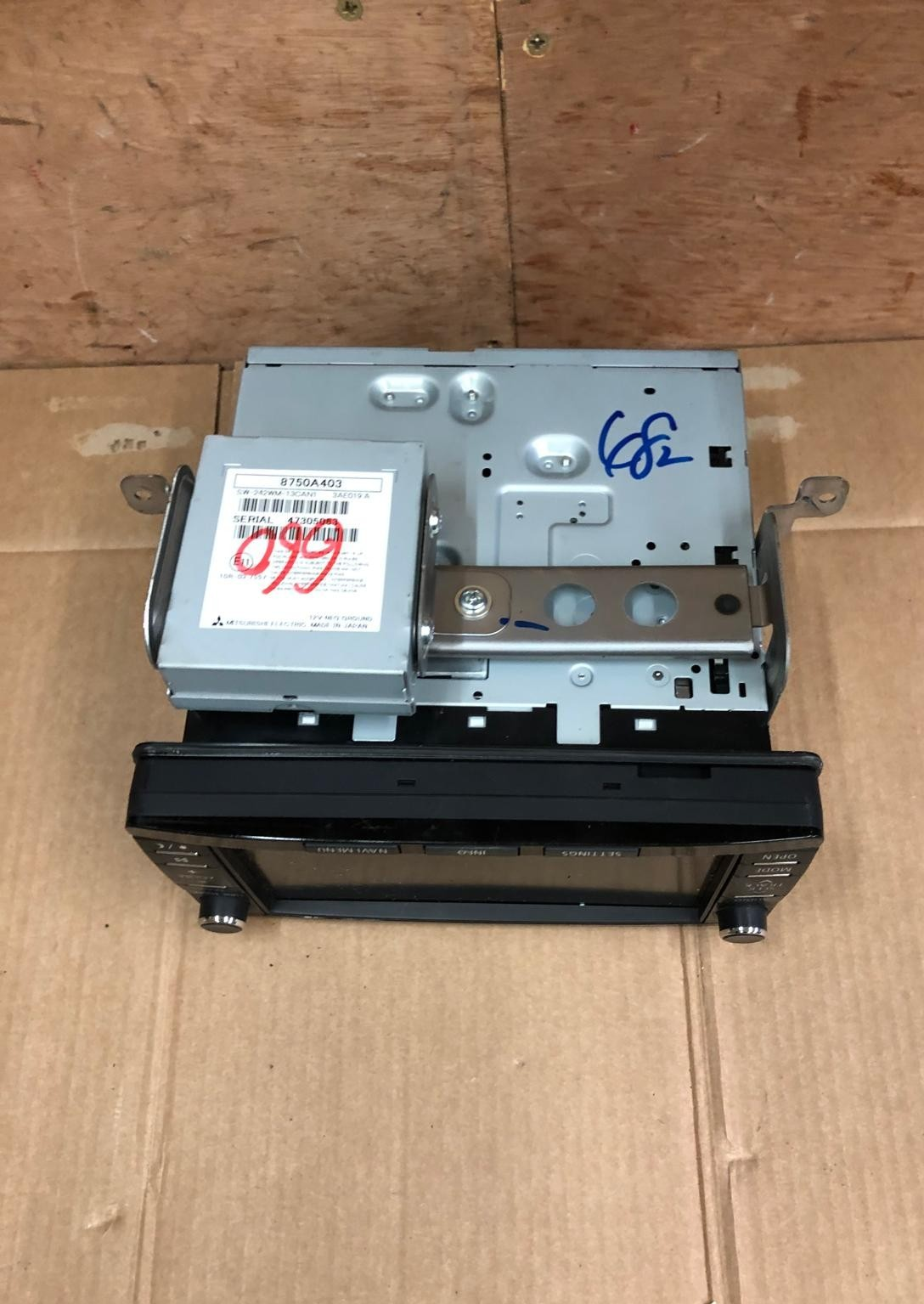 2014 Mitsubishi Outlander GX 4h PHEV Head Unit Display Screen | 8750A482