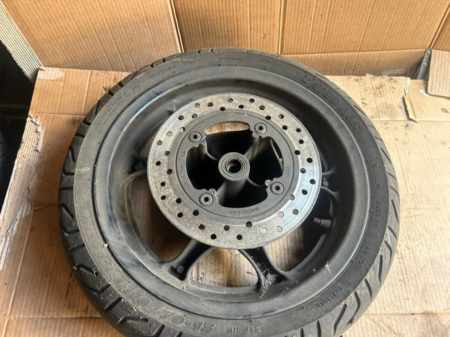 Honda Dylan Front Wheel + Brake Disc