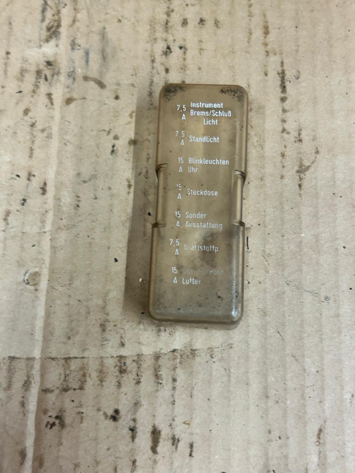 BMW K75 Plastic Fuse Box Relay Cover