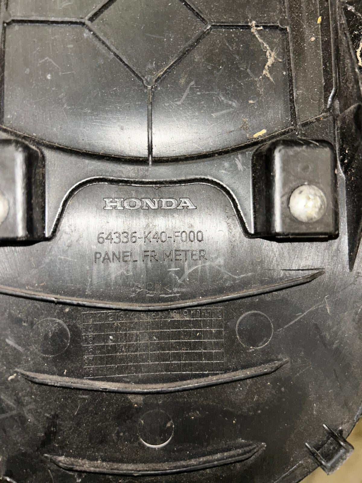 2015 2017 Honda Forza NSS125 ABS Front Cover/Meter Panel | 64336K40F000