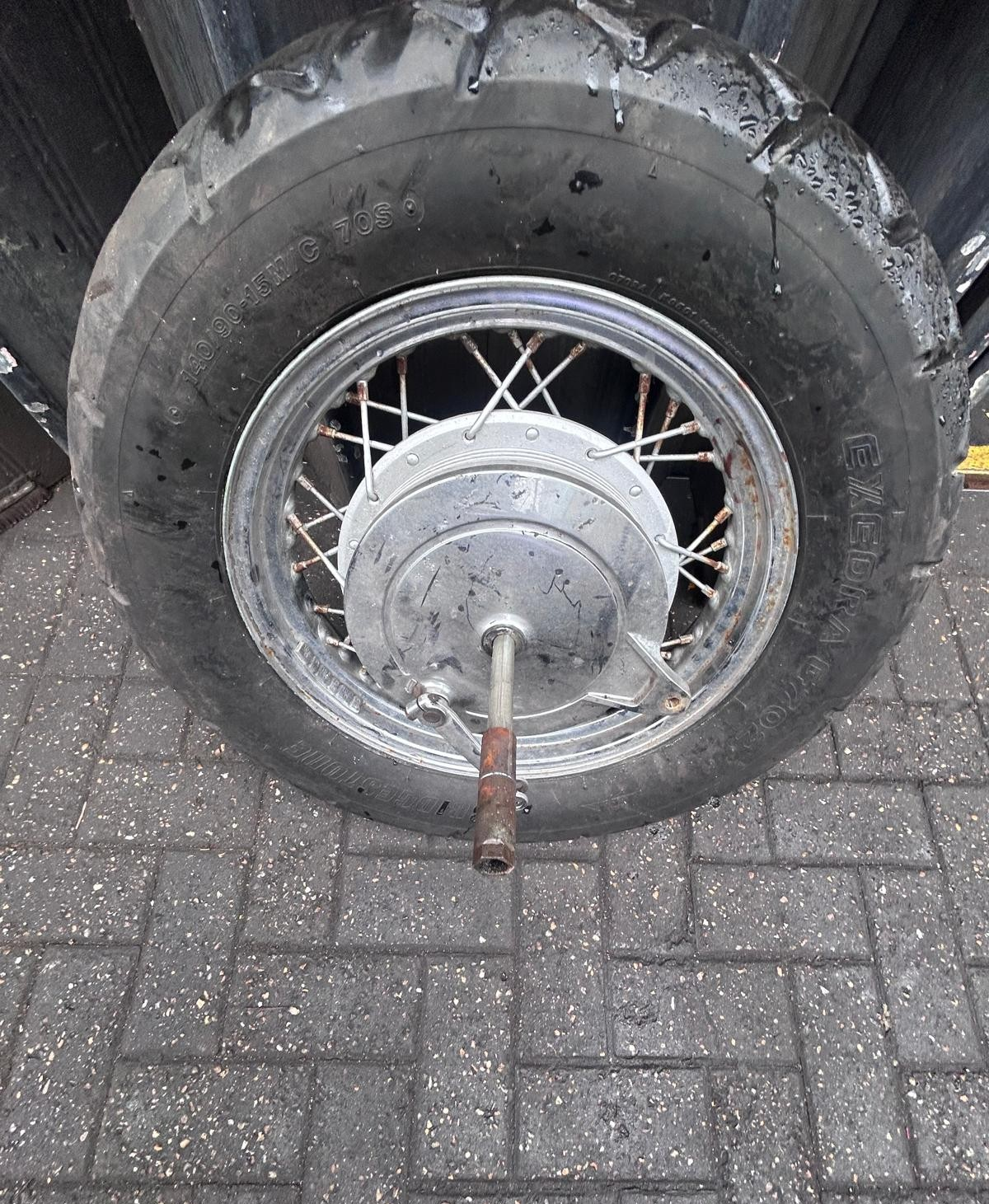 Yamaha Virago 1200 Rear Wheel + Brake Drum Hub