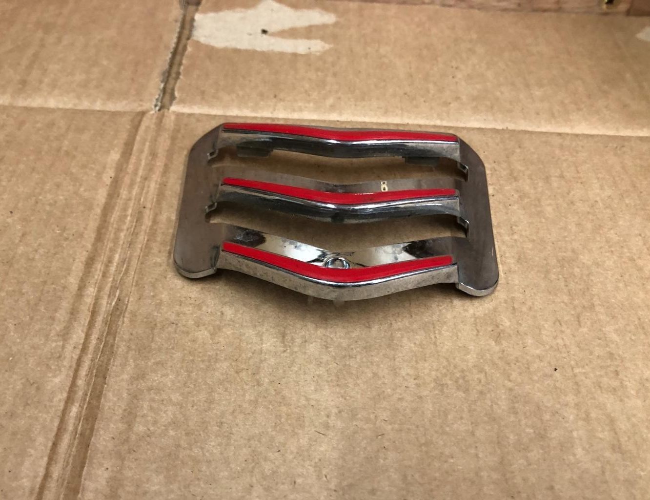 Vespa GTS Horn Grill Cover Inlay Chrome