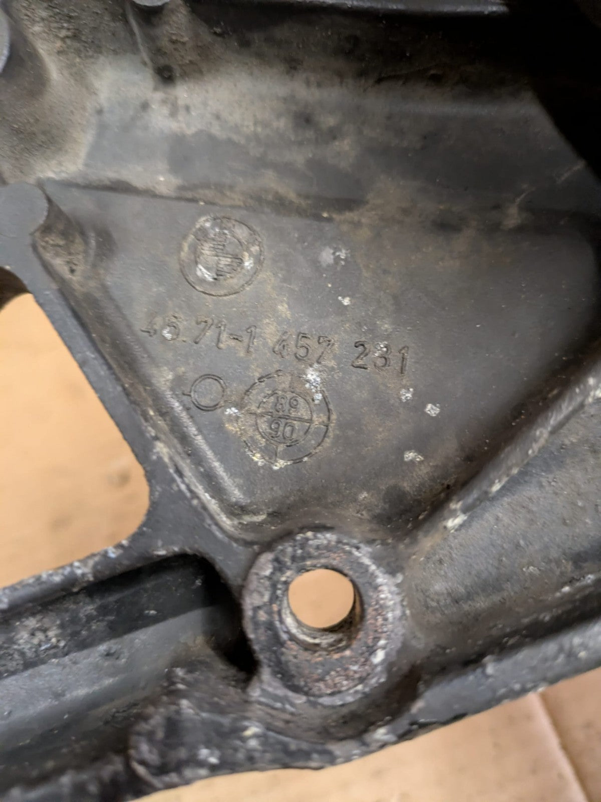 1990 BMW K100 LT Left Side Footrest Assembly | 46711457231