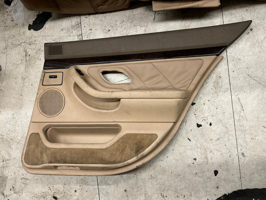 Genuine BMW 7 Series E38 Right Rear Door Panel Trim | Sand Beige
