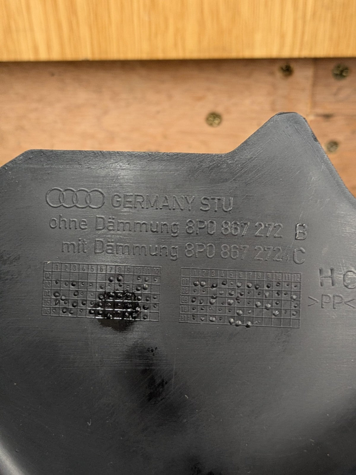 2011 Audi A3 S Line Driver Side Footwell Panel | 8P0867272