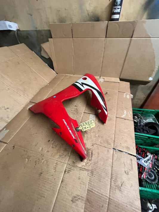 2005 - 2006 Yamaha R6 Red & White Left Side Mid Cover Fairing