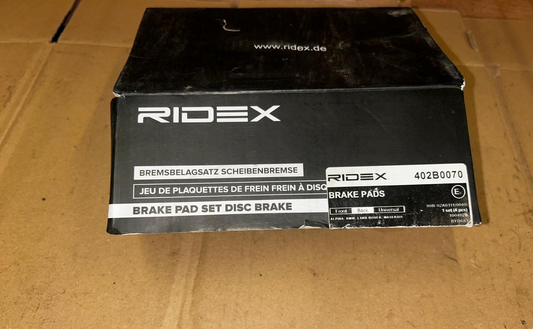 Ridex BMW Brake Pad Set | 402B0070