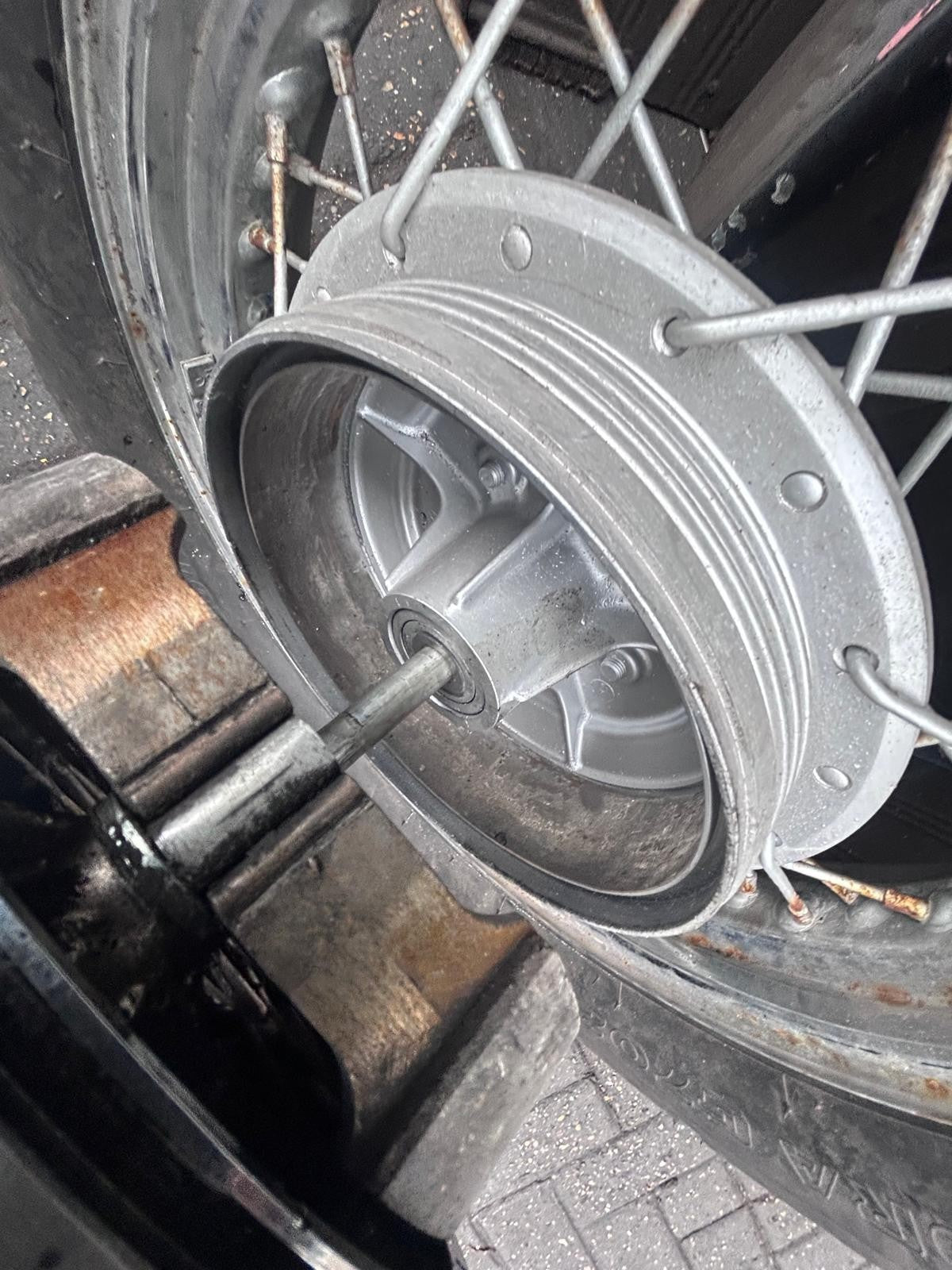 Yamaha Virago 1200 Rear Wheel + Brake Drum Hub