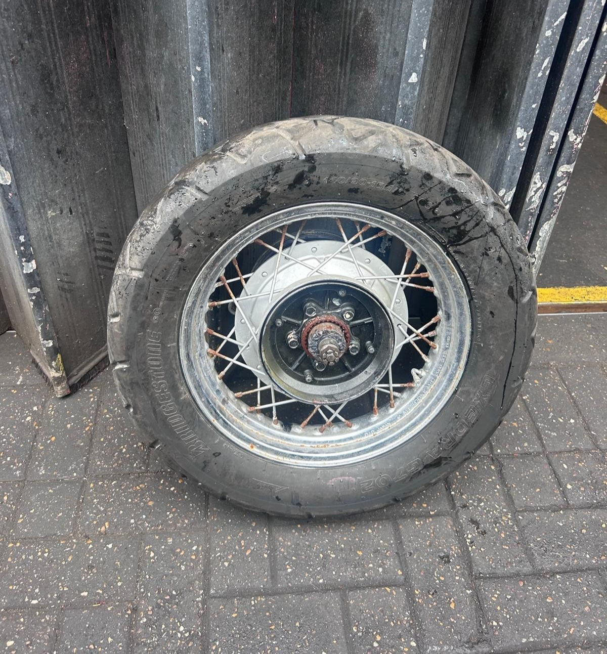 Yamaha Virago 1200 Rear Wheel + Brake Drum Hub