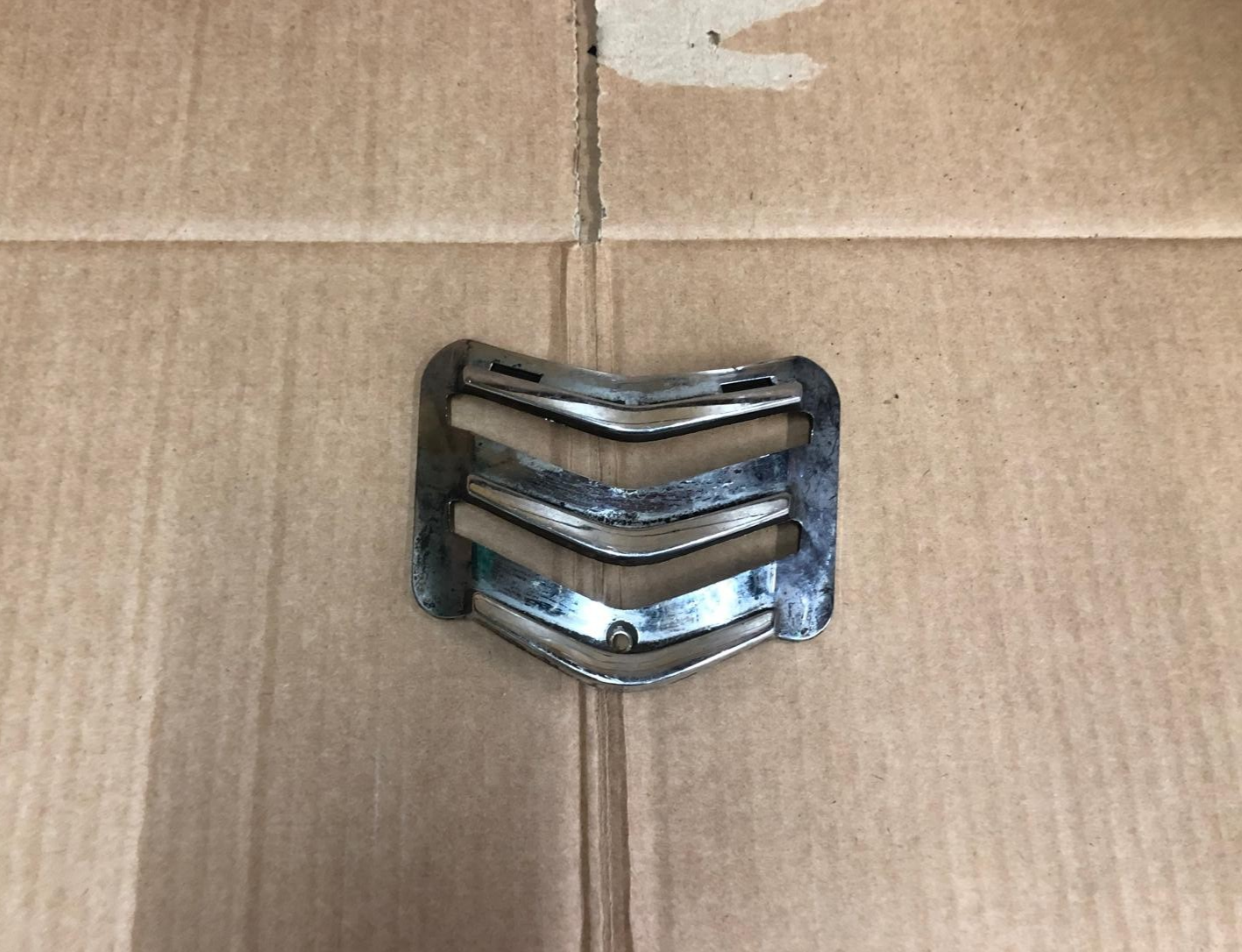 Vespa GTS Horn Grill Cover Inlay Chrome