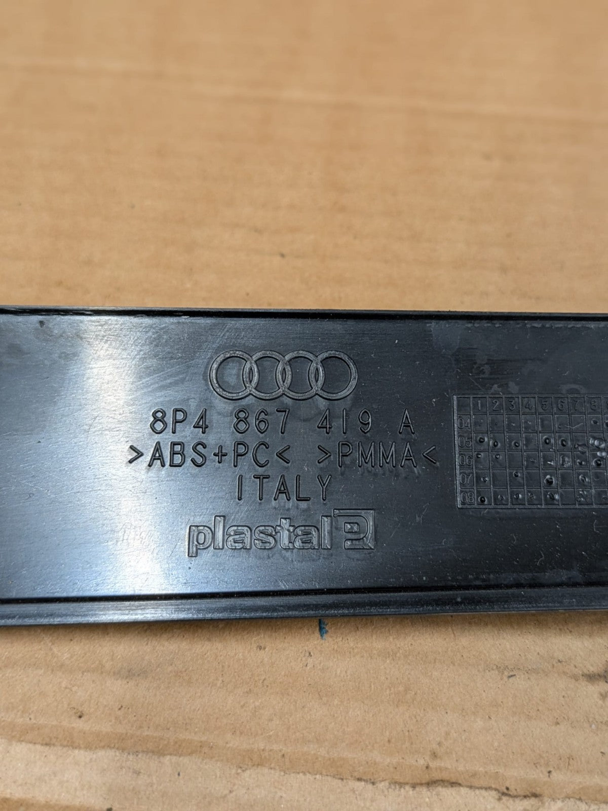 2011 Audi A3 S Line Rear Left Passenger Side Door Card Trim | 8P4867419A