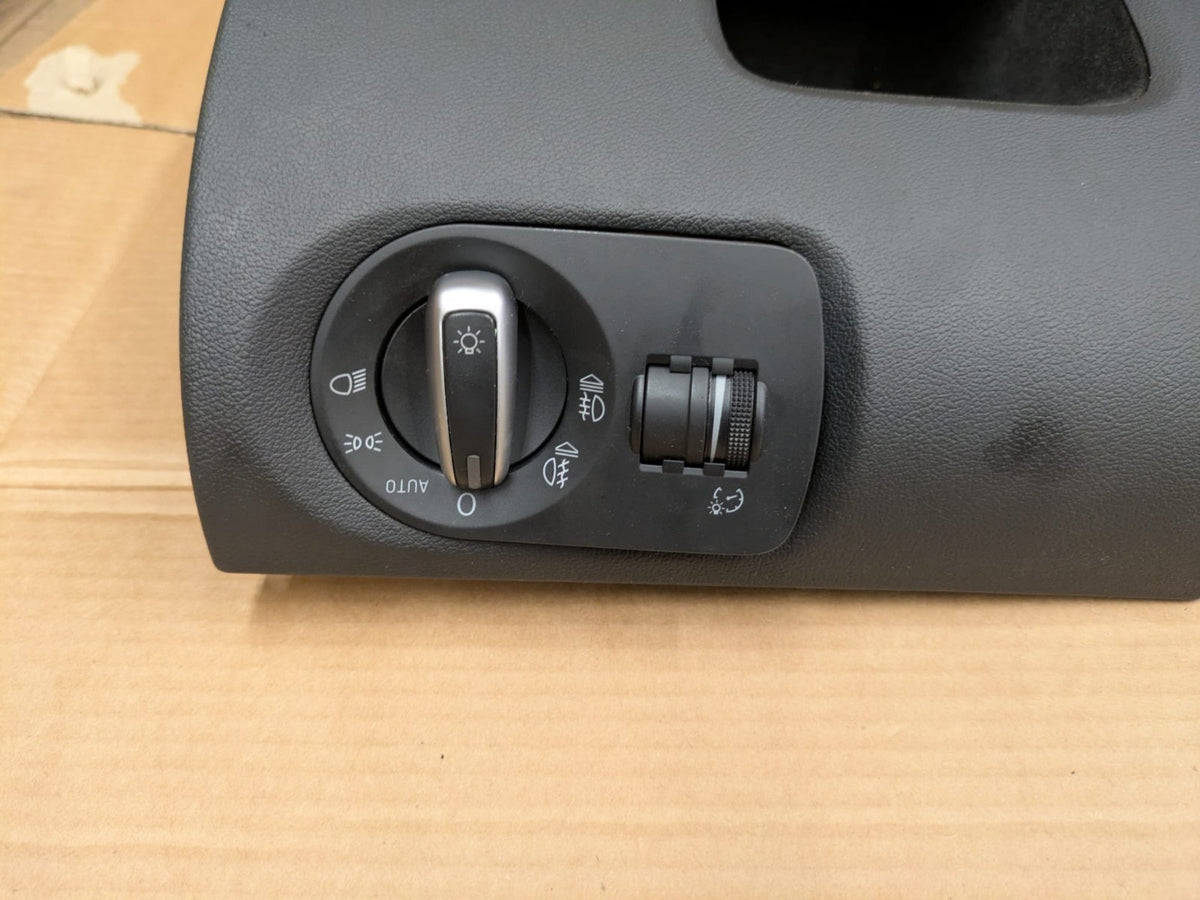 2011 Audi A3 S Line Lower Dash Trim + Headlight Switch | 8P2863075 8P0919093