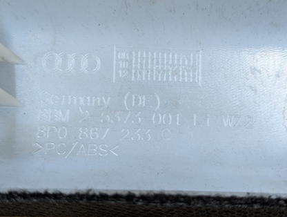 2011 Audi A3 S Line Passenger Pillar Trim + Speaker Cover | 8P0867233 8P0035409