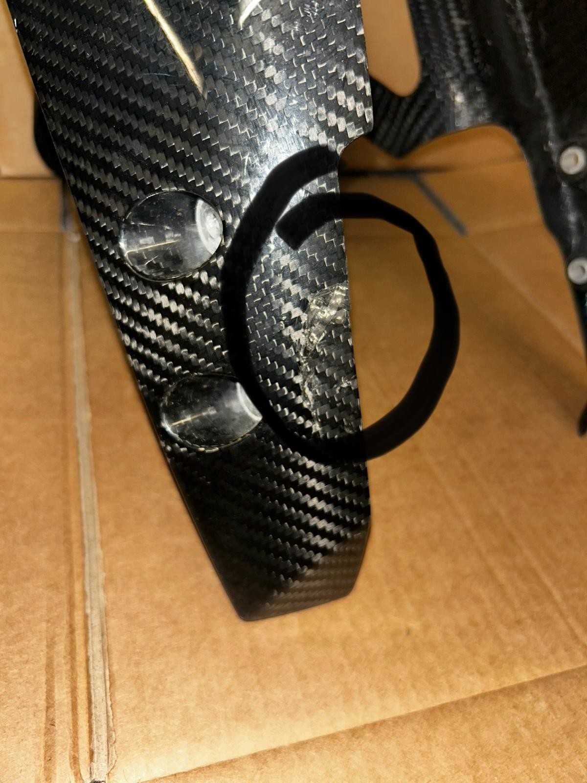 2023 OEM Yamaha YZF R1M Carbon Fibre Front Mudguard Fender | 2KS-21510-00-00