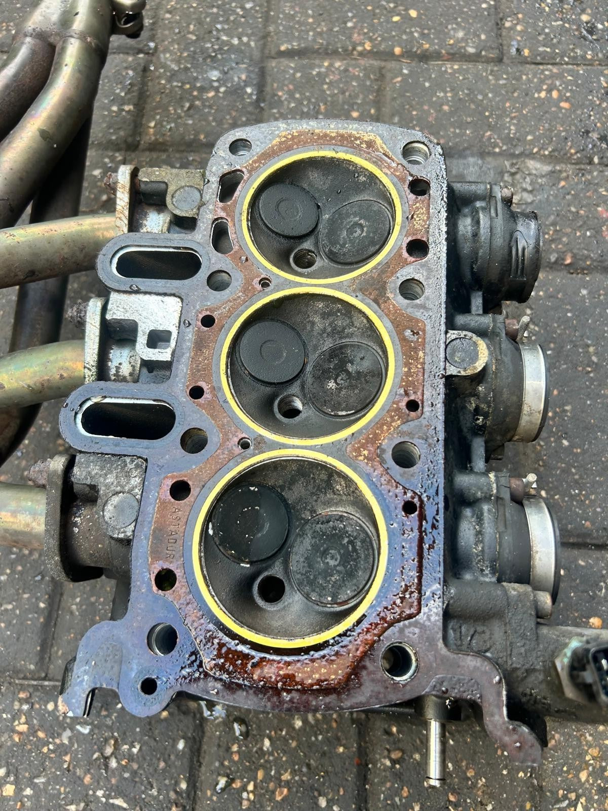 1985 - 1995 BMW K75s Cylinder Head + Downpipe