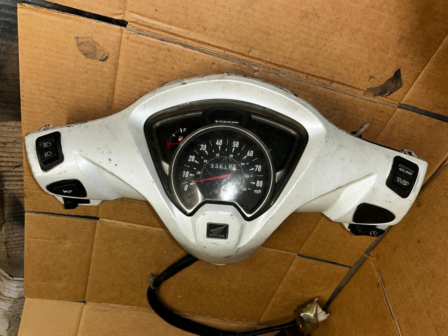 2012 - 2019 Honda Vision 125 Speedo Clock Handlebar Cover with Switches