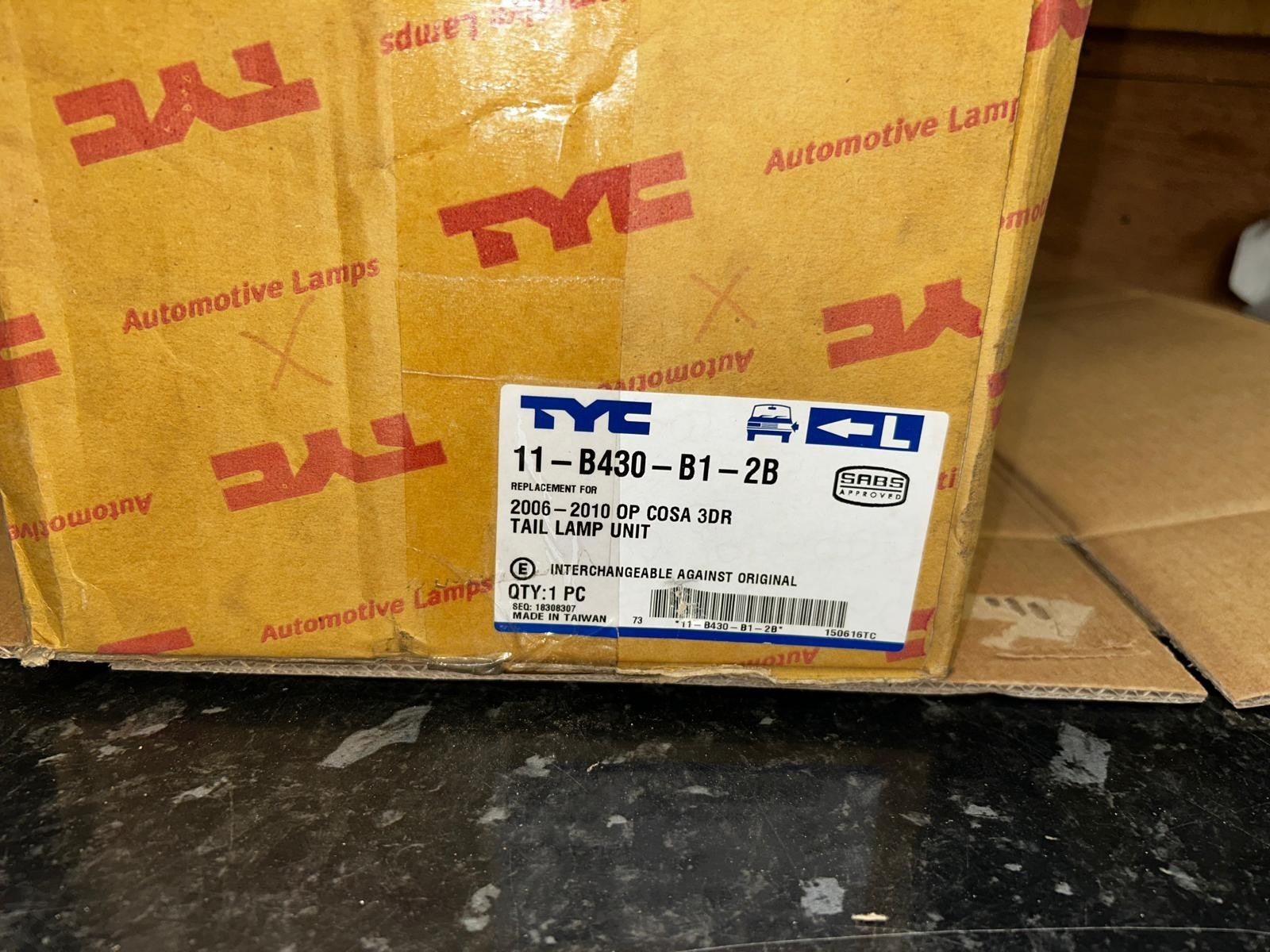 2006 - 2010  Vauxhall / Opel Corsa D Rear Left Side Tail Light | 11-B430-B1-2B