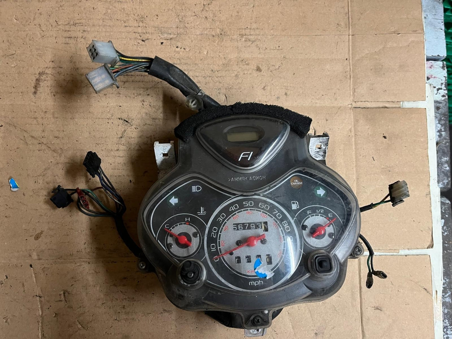 Honda PS125i Speedometer Gauge 56,793 KM