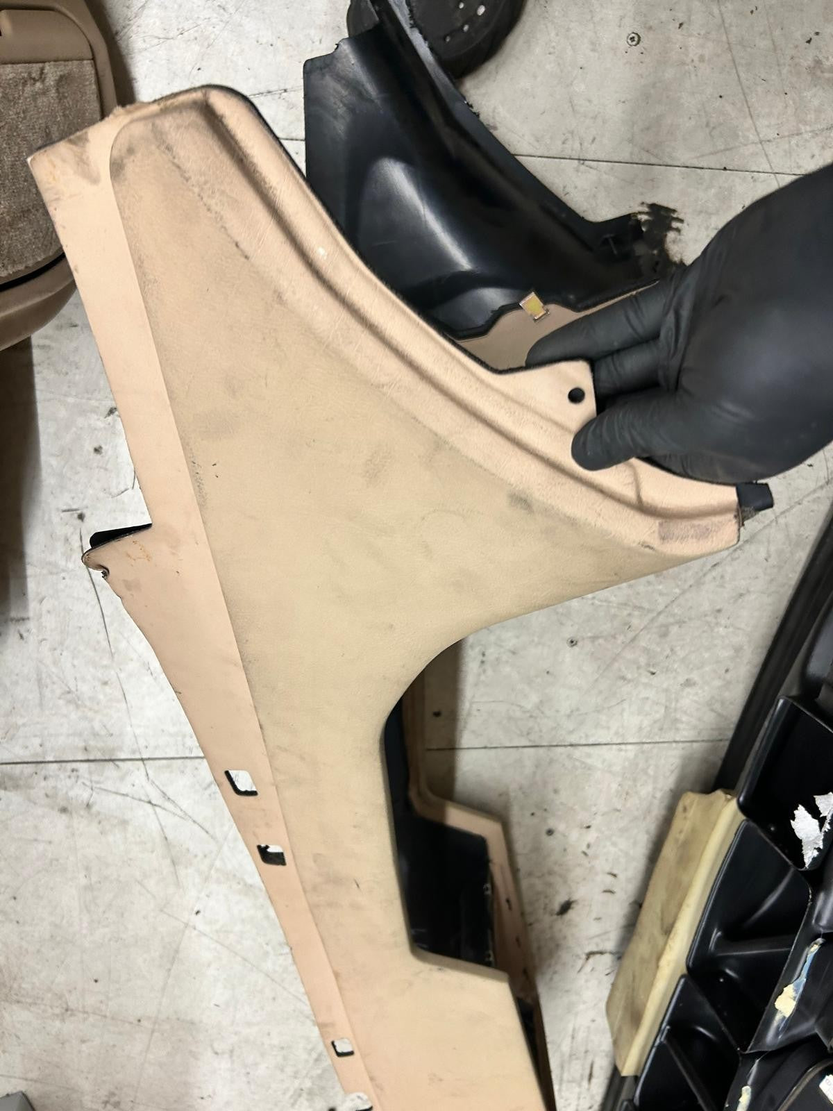 Genuine BMW 7 Series E38 Center Console Trim Panel | Sand Beige | 51168125556
