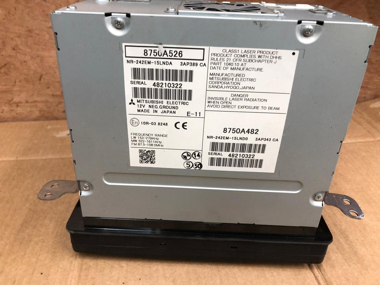2014 Mitsubishi Outlander GX 4h PHEV Head Unit Display Screen | 8750A482