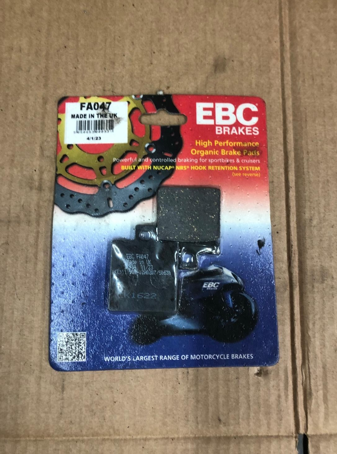 EBC Brakes High Performance Organic Brake Pads | FA047