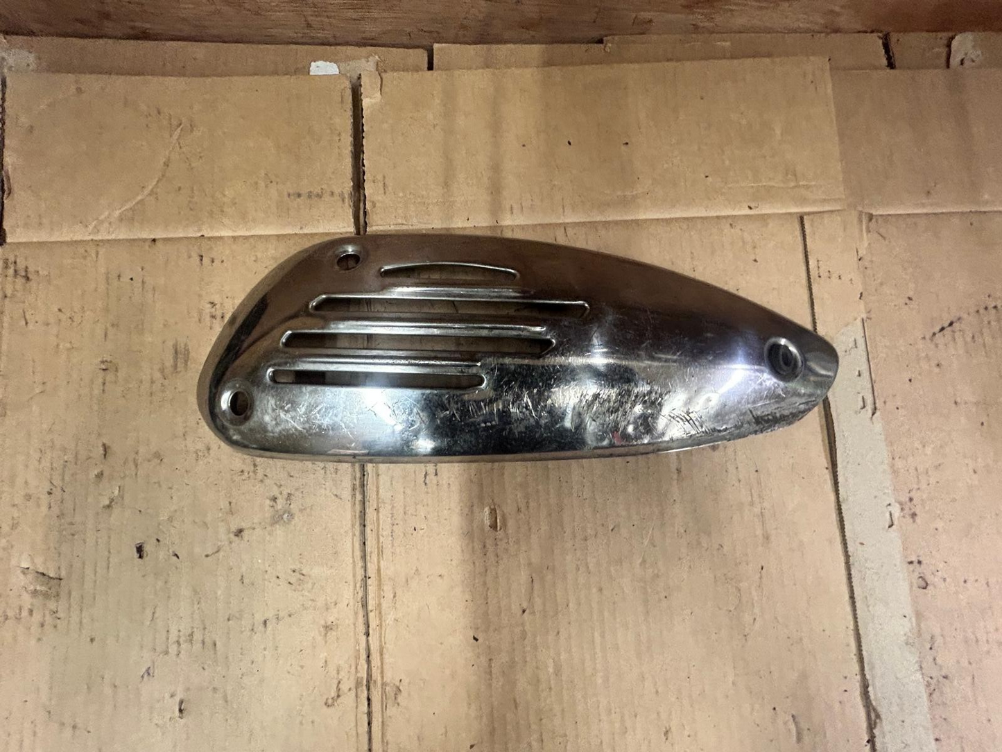Vespa ET2 ET4 Chrome Exhaust Heat Shield