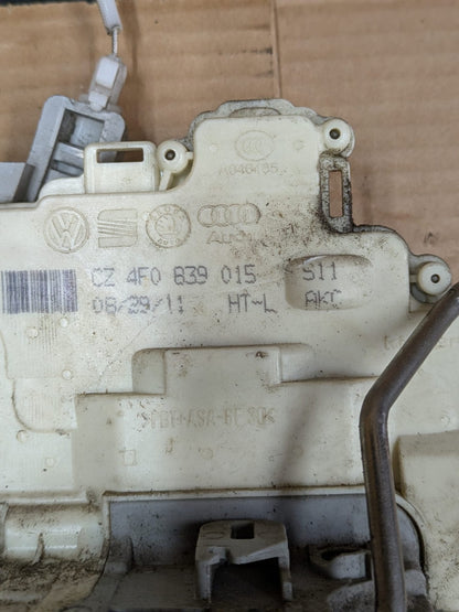 2011 Audi A3 S Line Rear Left Passenger Door Lock Mechanism | 4F0839015