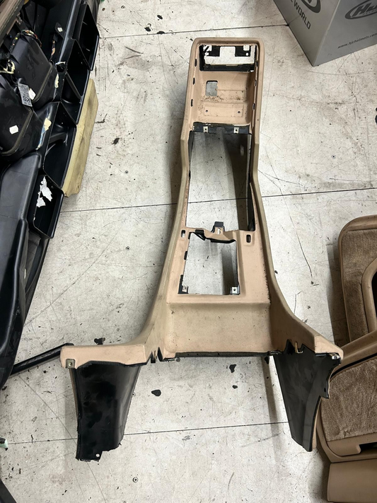 Genuine BMW 7 Series E38 Center Console Trim Panel | Sand Beige | 51168125556