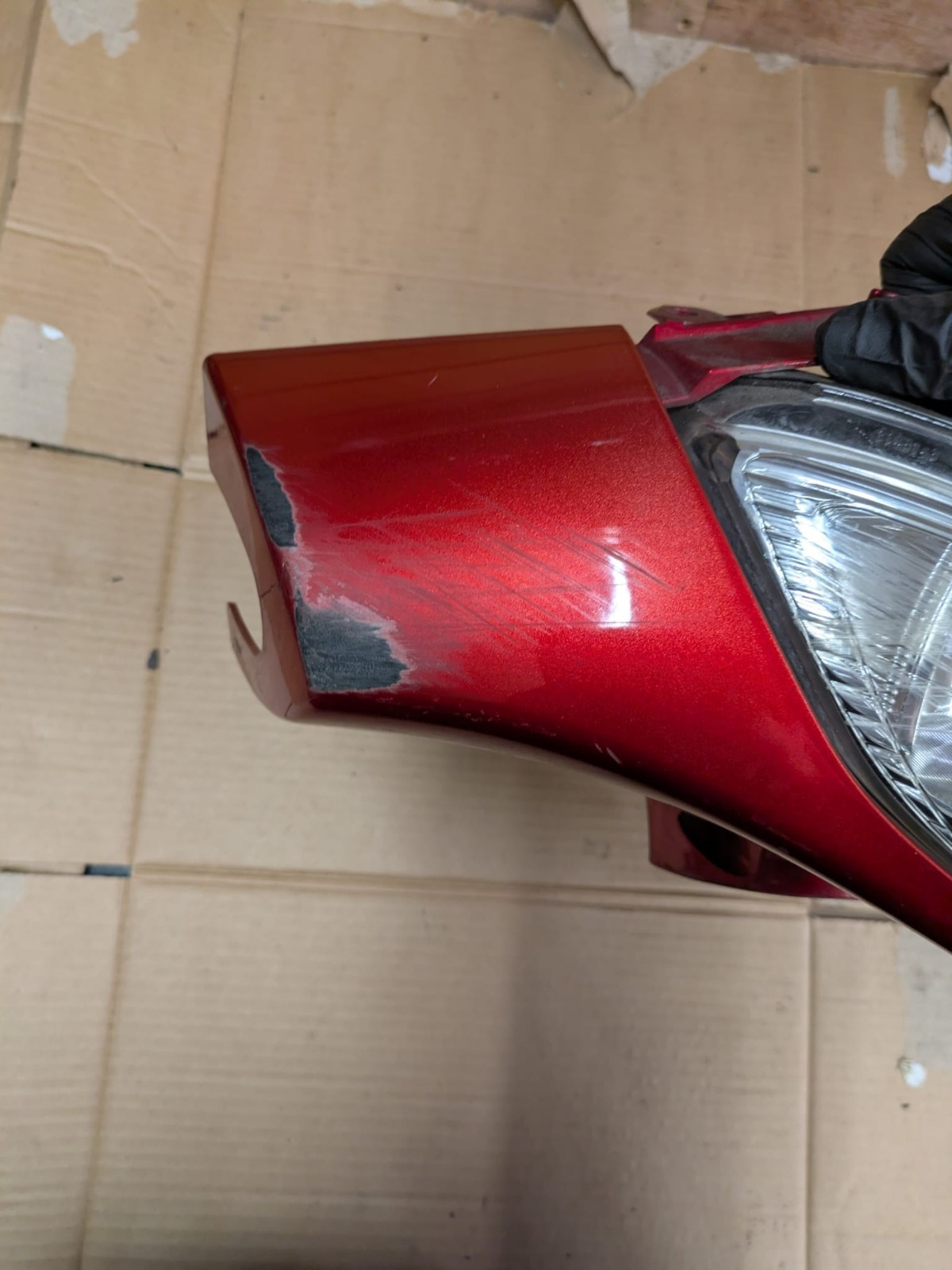 2008 Honda SH 125 Handlebar Cover Panel + Headlight | 53205-KTF-6400