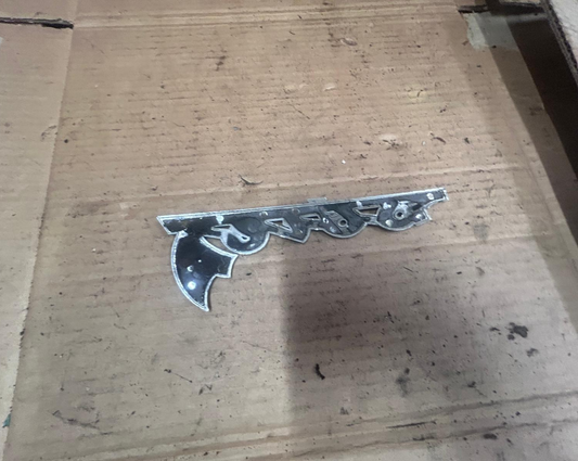 OEM 2001 Vespa ET4 Cento 125 Chrome Rear Name Plate