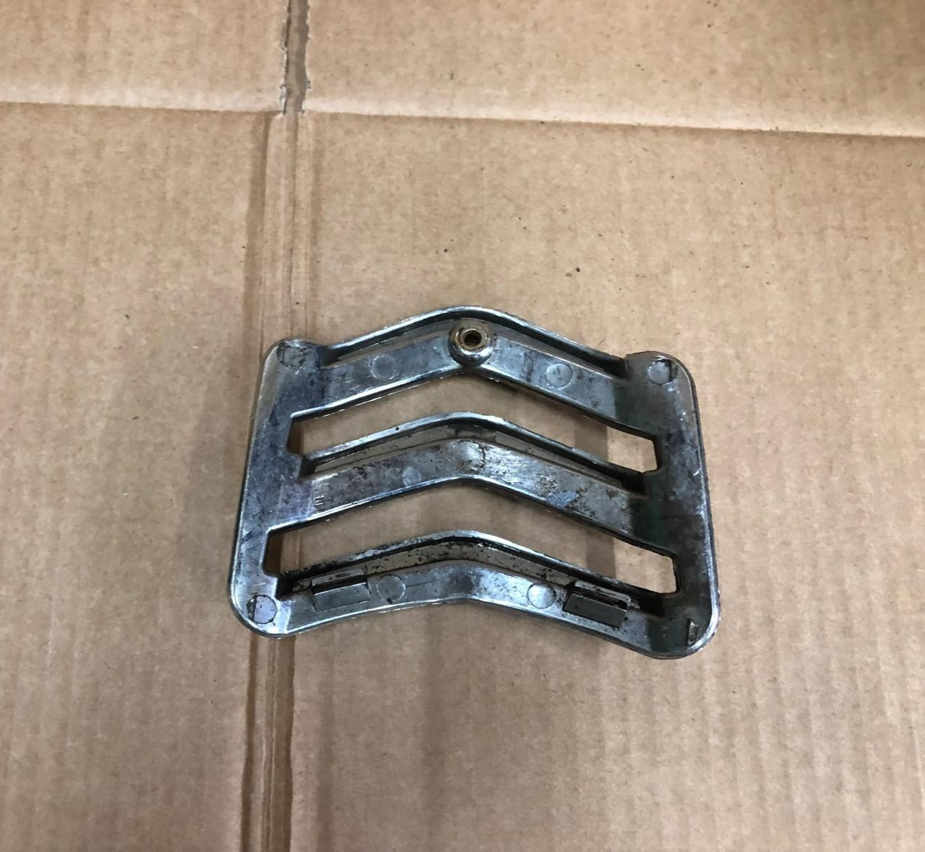 Vespa GTS Horn Grill Cover Inlay Chrome