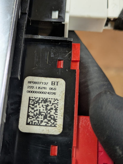 2011 Audi A3 S Line Centre Console Hazard Switch Panel | 8P0927137