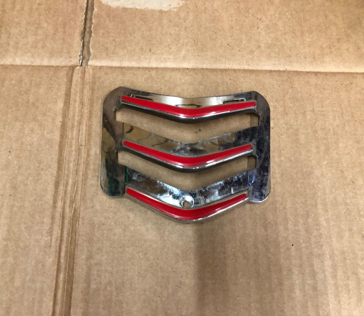 Vespa GTS Horn Grill Cover Inlay Chrome