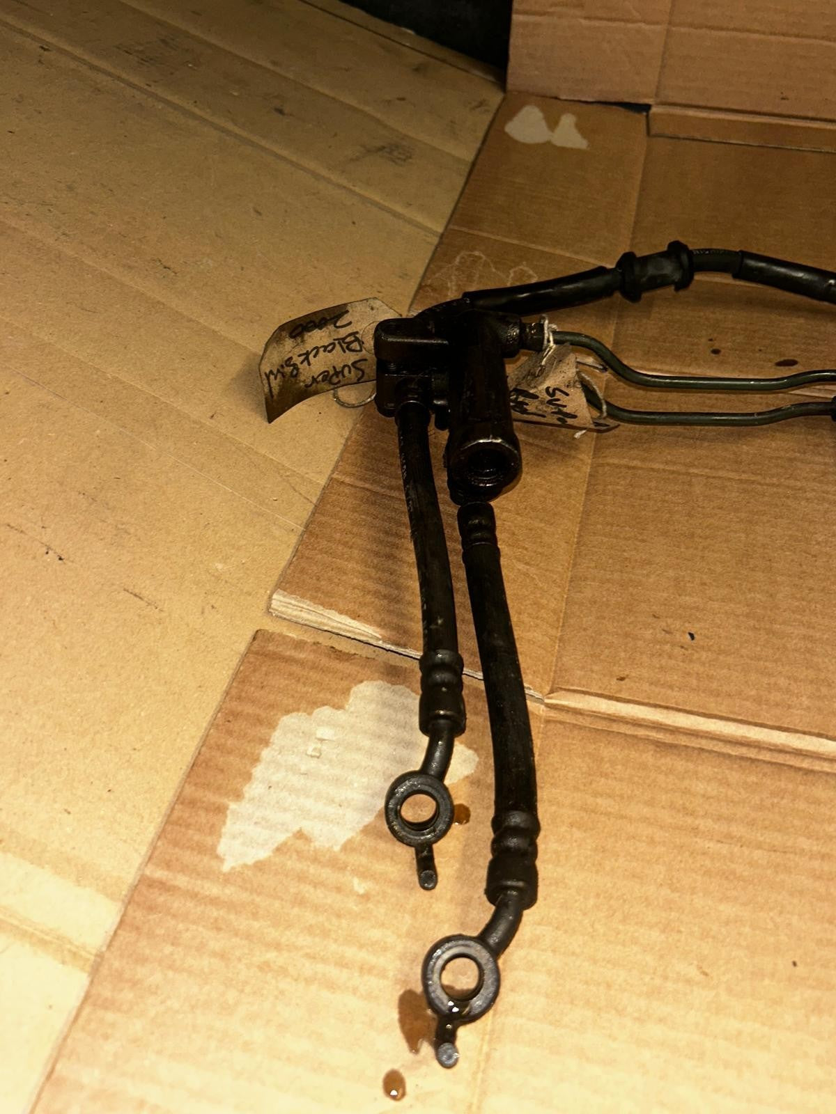 2000 Honda CBR 1100 xx Super Blackbird Front & Rear Brake Lines / Hoses
