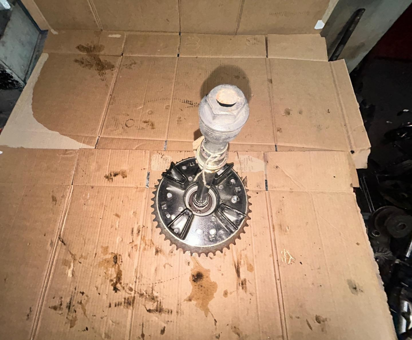 1999 Honda CBR1100xx Blackbird Rear Sprocket Carrier & Spindle