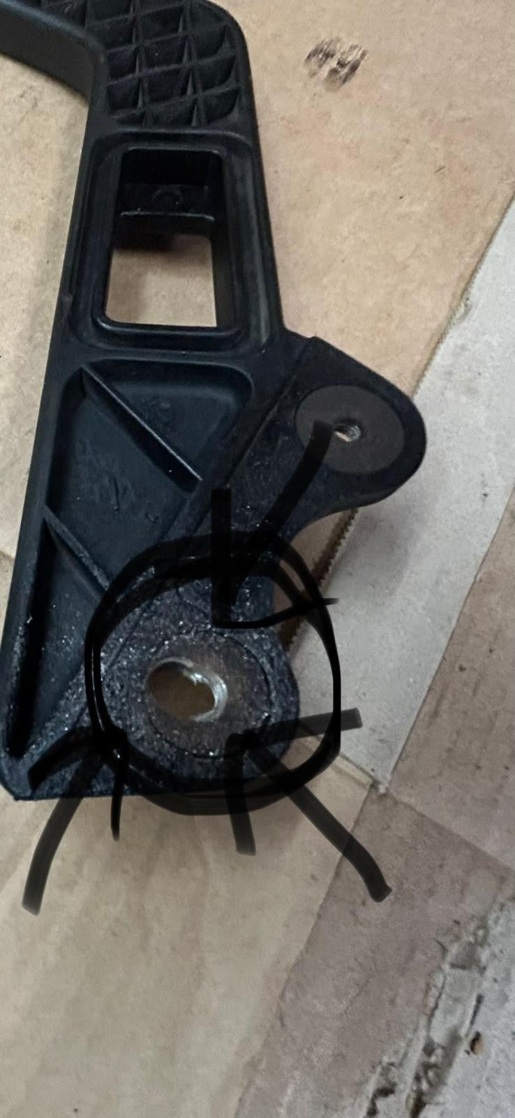 1985 - 1995 BMW K75s Left & Right Side Pannier Mounting Brackets | 46-542300037