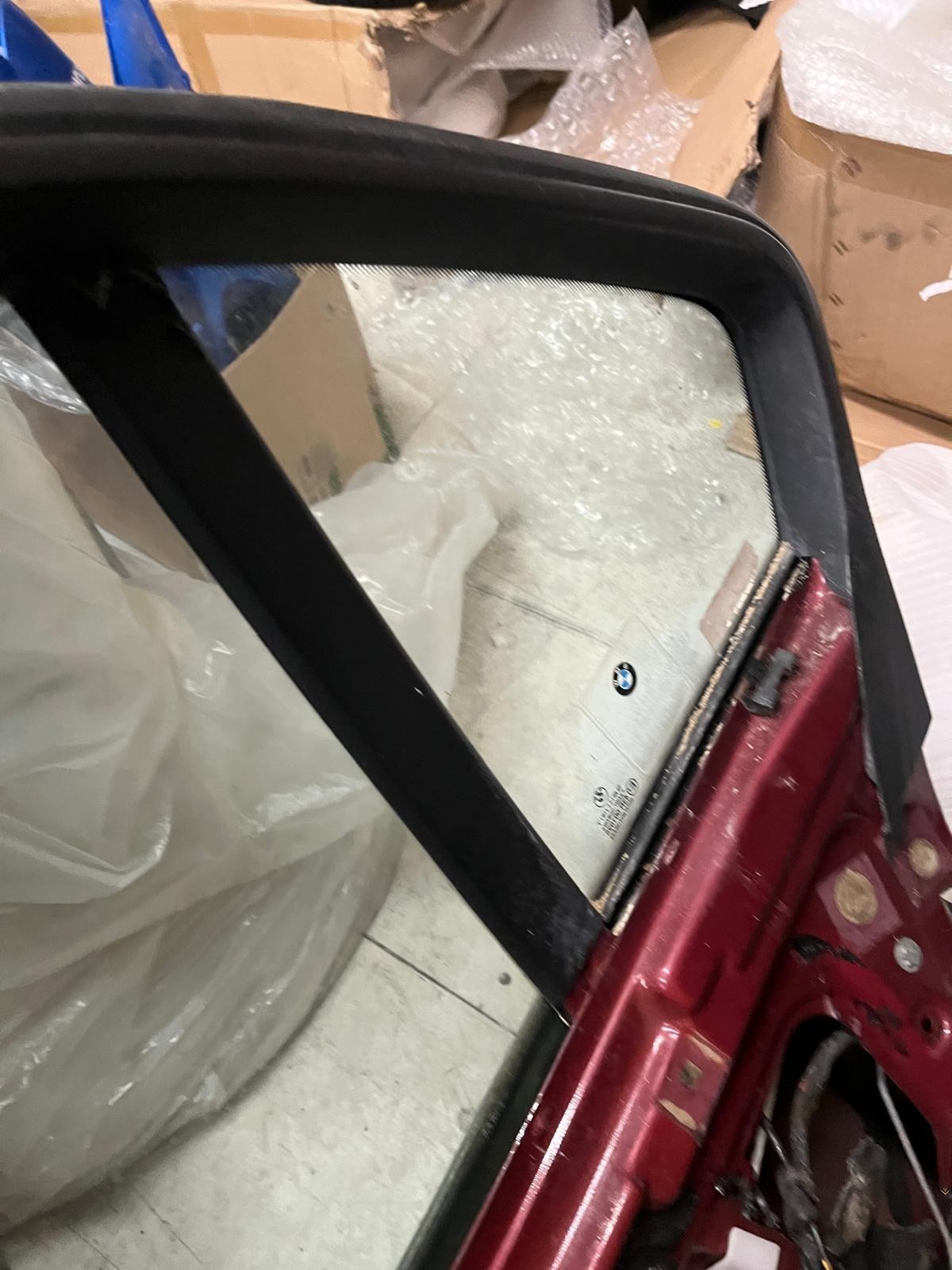 BMW E38 740i Red Door Frame | No Glass Only Door
