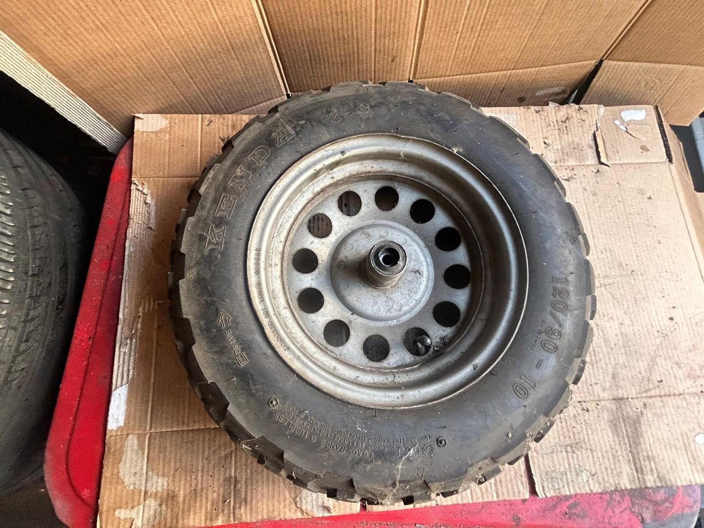MBK Booster Spirit Scooter Wheel + Tyre 120/90/10