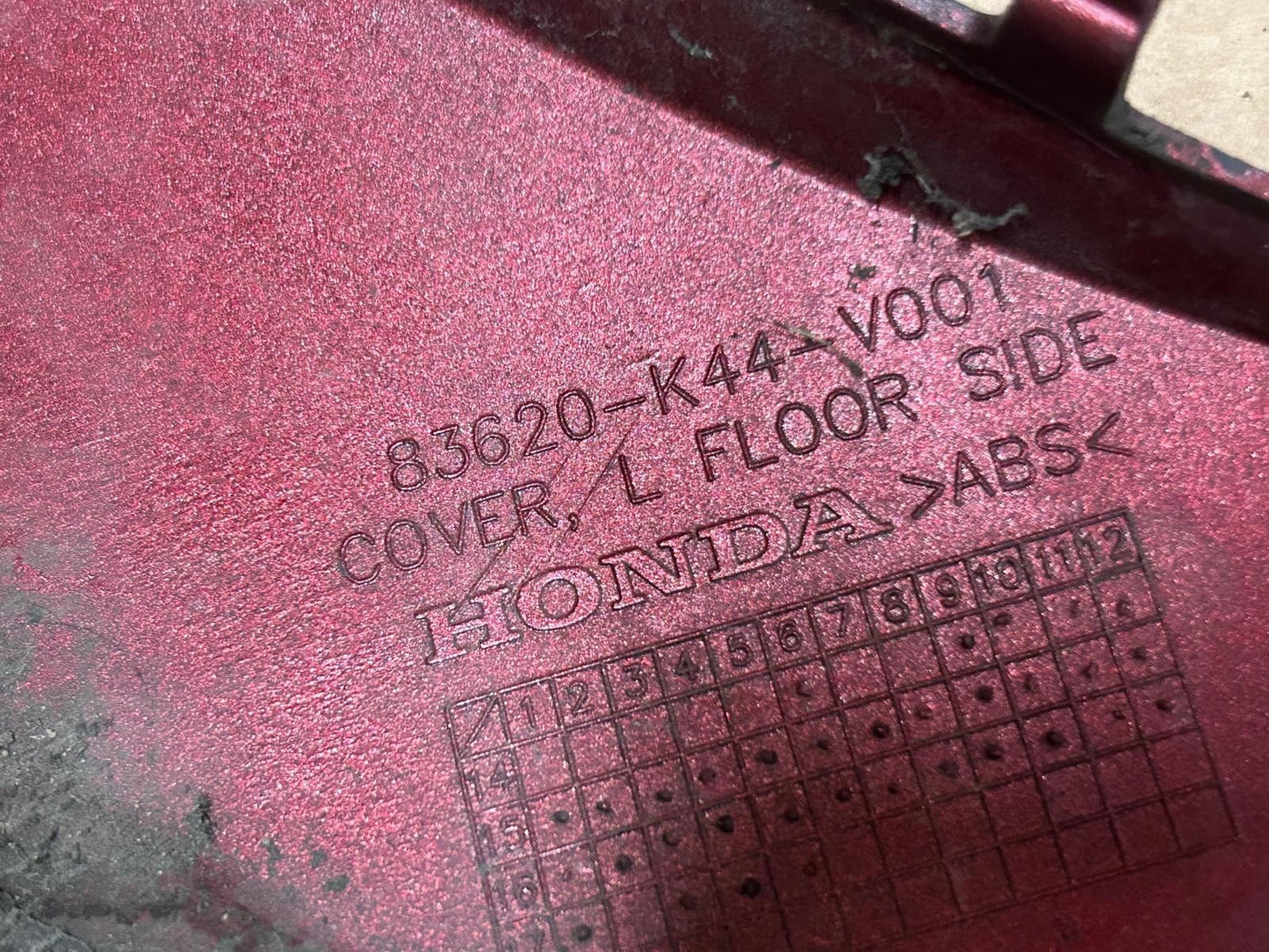 2019 Honda NSC110 Vision Left Side Floor Cover | 83620-K44-V001