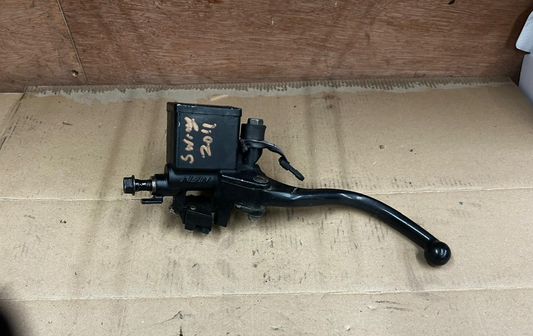 2011 Honda FES 125 S-Wing Rear Left Brake Lever & Master Cylinder