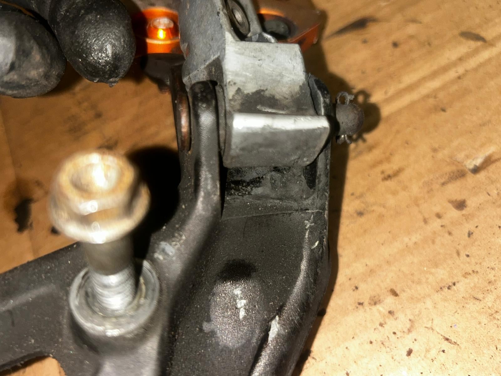 2017 - 2022 KTM Duke 125 Right Side Footrest Peg & Mount Assembly
